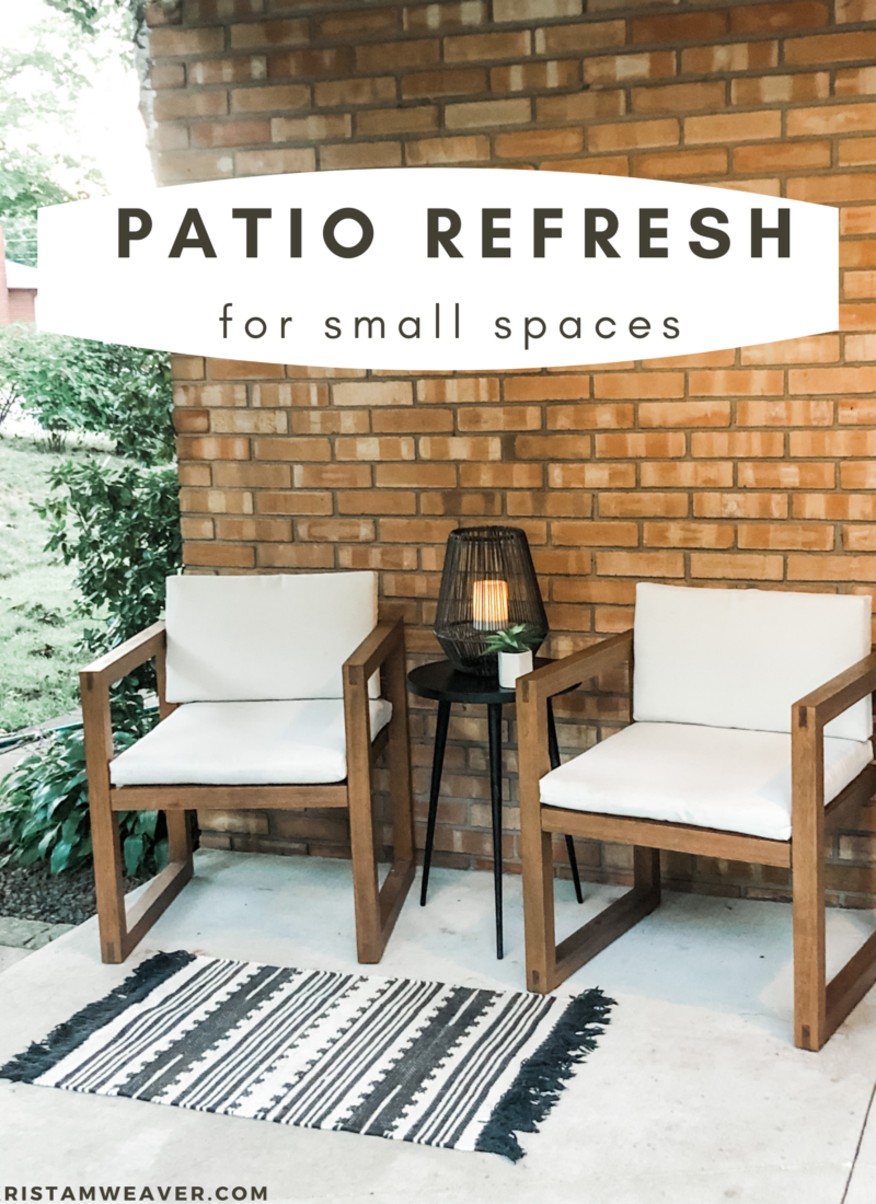 Small Patio Refresh + DIY Planter Box